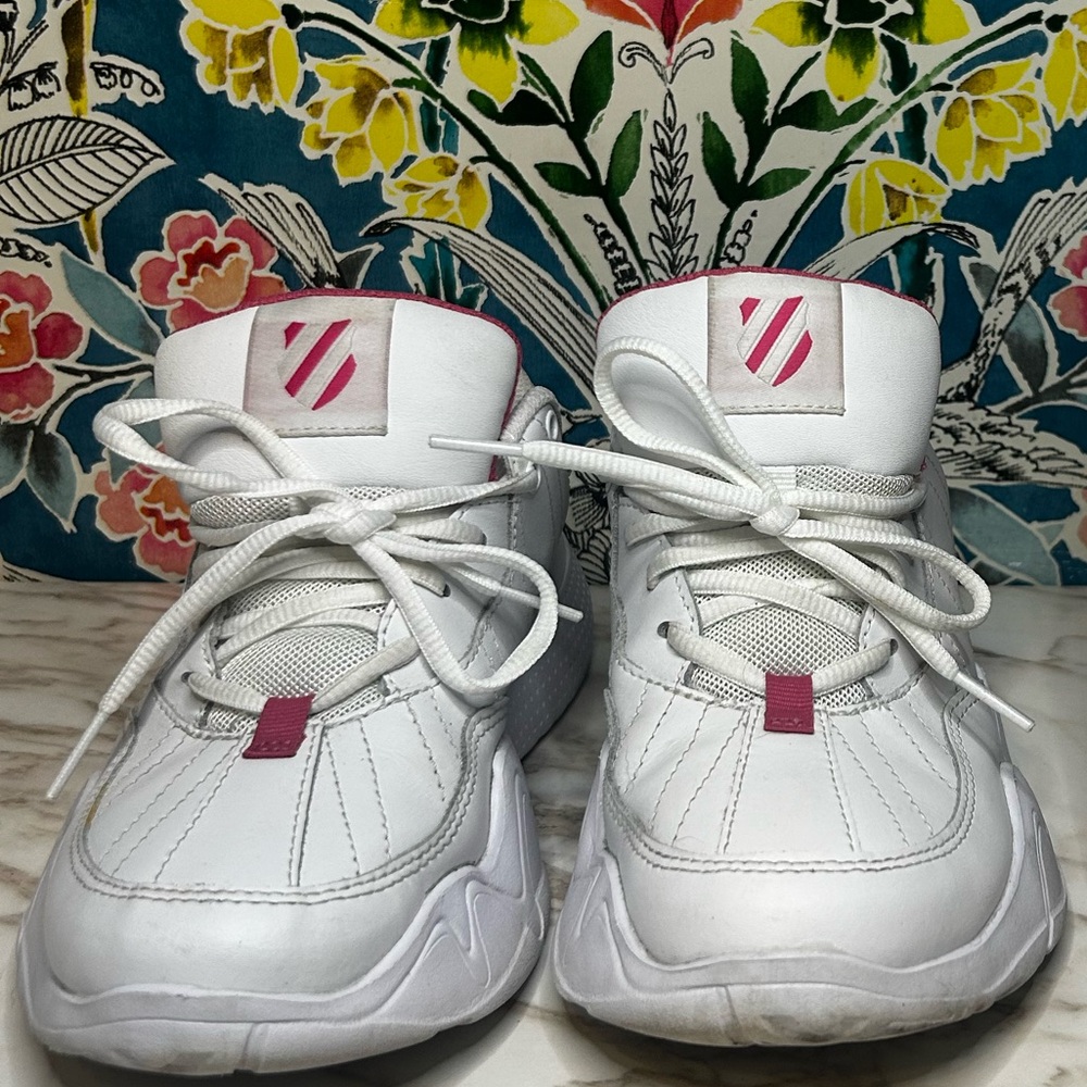 K-Swiss CR-329 LTR Women's White Lavendula Pink Chunky Platform Sneakers 6.5
